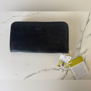 Sseko Black Leather Wallet NWT